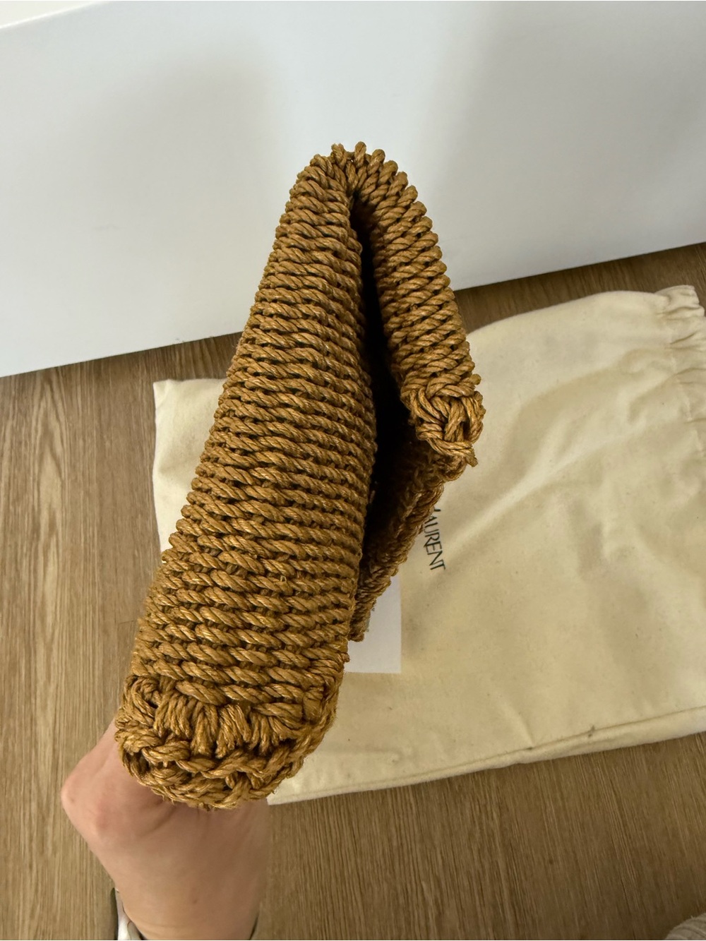Yves Saint Laurent raffia Envelope Clutch - Picture 5 of 7